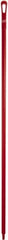 Vikan - 67 x 1-19/64" Polypropylene Squeegee Handle - European Threaded Connection, Red - Exact Tooling