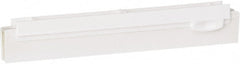 Vikan - 10" Rubber Blade Squeegee Refill - Double Edge, White, Plastic Holder - Exact Tooling