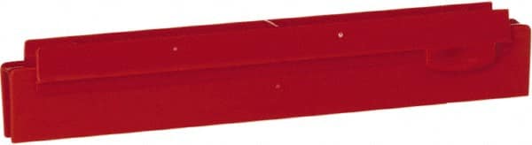 Vikan - 10" Rubber Blade Squeegee Refill - Double Edge, Red, Plastic Holder - Exact Tooling
