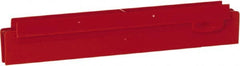 Vikan - 10" Rubber Blade Squeegee Refill - Double Edge, Red, Plastic Holder - Exact Tooling