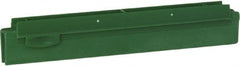 Vikan - 10" Rubber Blade Squeegee Refill - Double Edge, Green, Plastic Holder - Exact Tooling