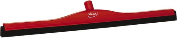 Vikan - 28" Foam Rubber Blade Bench Squeegee - Double Edge, Red, Plastic Holder - Exact Tooling