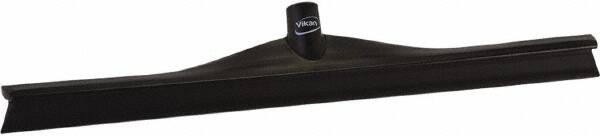 Vikan - 23.62" Rubber Blade Floor Squeegee - Single Edge, Black, Plastic Holder - Exact Tooling