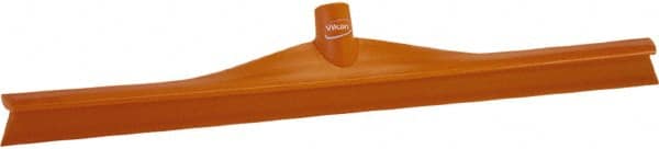 Vikan - 23.62" Rubber Blade Floor Squeegee - Single Edge, Orange, Plastic Holder - Exact Tooling