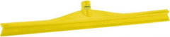 Vikan - 23.62" Rubber Blade Floor Squeegee - Single Edge, Yellow, Plastic Holder - Exact Tooling