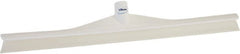 Vikan - 23.62" Rubber Blade Floor Squeegee - Single Edge, White, Plastic Holder - Exact Tooling