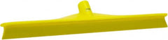 Vikan - 19.67" Rubber Blade Floor Squeegee - Single Edge, Yellow, Plastic Holder - Exact Tooling