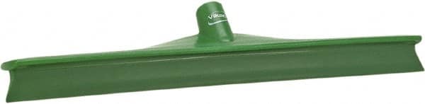Vikan - 19.67" Rubber Blade Floor Squeegee - Single Edge, Green, Plastic Holder - Exact Tooling