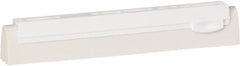 Vikan - 10" Foam Rubber Blade Squeegee Refill - Double Edge, White, Plastic Holder - Exact Tooling