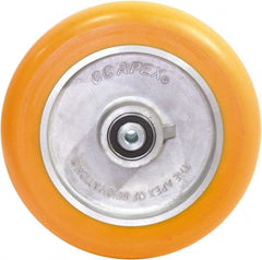 Caster Connection - 10 Inch Diameter x 2 Inch Wide, Polyurethane on Aluminum Caster Wheel - 1,500 Lb. Capacity, 2.2 Inch Hub Length, 1/2 Inch Axle Diameter, Sealed Precision Ball Bearing - Exact Tooling
