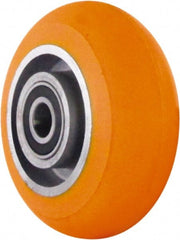 Caster Connection - 5 Inch Diameter x 2 Inch Wide, Polyurethane on Aluminum Caster Wheel - 750 Lb. Capacity, 2.2 Inch Hub Length, 1/2 Inch Axle Diameter, Sealed Precision Ball Bearing - Exact Tooling