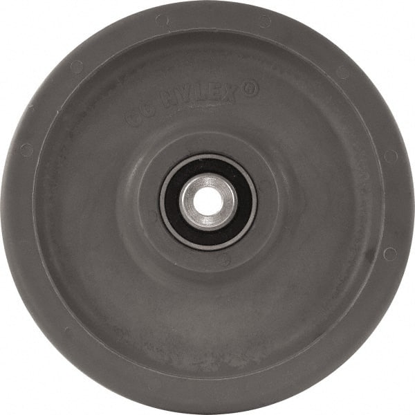 Caster Connection - 8 Inch Diameter x 2 Inch Wide, High Grade Nylon Caster Wheel - 2,000 Lb. Capacity, 2.2 Inch Hub Length, 1/2 Inch Axle Diameter, Sealed Precision Ball Bearing - Exact Tooling