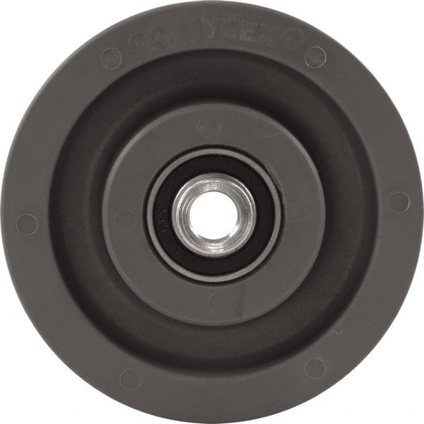 Caster Connection - 5 Inch Diameter x 2 Inch Wide, High Grade Nylon Caster Wheel - 1,200 Lb. Capacity, 2.2 Inch Hub Length, 1/2 Inch Axle Diameter, Sealed Precision Ball Bearing - Exact Tooling