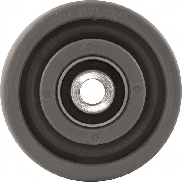 Caster Connection - 4 Inch Diameter x 2 Inch Wide, High Grade Nylon Caster Wheel - 1,000 Lb. Capacity, 2.2 Inch Hub Length, 1/2 Inch Axle Diameter, Sealed Precision Ball Bearing - Exact Tooling