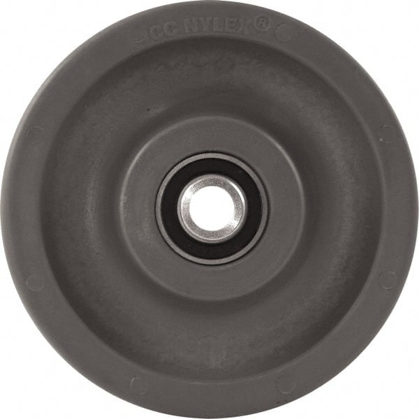 Caster Connection - 6 Inch Diameter x 2 Inch Wide, High Grade Nylon Caster Wheel - 1,500 Lb. Capacity, 2.2 Inch Hub Length, 1/2 Inch Axle Diameter, Sealed Precision Ball Bearing - Exact Tooling