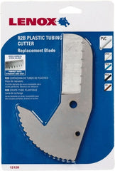 Lenox - Cutter Replacement Blade - Use with Lenox: 12124R2, Cuts PVC, CPVC, Pex, Polyethylene and Rubber Hose - Exact Tooling