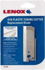 Lenox - Cutter Replacement Blade - Use with Lenox: 1212S1, Cuts PVC, CPVC, Pex, Polyethylene and Rubber Hose - Exact Tooling
