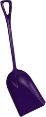 Remco - 17-1/8" High Square Plastic Shovel - 27" Long D-Grip Handle - Exact Tooling