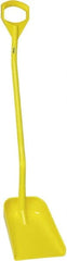 Vikan - 13-1/4" High Square Plastic Shovel - 39-7/8" Long D-Grip Handle - Exact Tooling