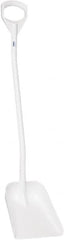 Vikan - 13-1/4" High Square Plastic Shovel - 39-7/8" Long D-Grip Handle - Exact Tooling