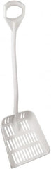 Vikan - 14-3/4" High Square Plastic Shovel - 32-5/8" Long D-Grip Handle - Exact Tooling