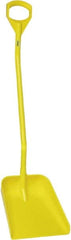 Vikan - 14-3/4" High Square Plastic Shovel - 39" Long D-Grip Handle - Exact Tooling