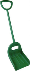 Remco - 18-1/2" High Square Plastic Shovel - 29-1/4" Long D-Grip Handle - Exact Tooling