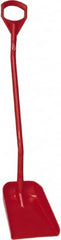Vikan - 13-1/4" High Square Plastic Shovel - 39-7/8" Long D-Grip Handle - Exact Tooling