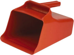 Remco - 128 oz Red Polypropylene Flat Bottom Scoop - 8.7" Wide x 6.7" Deep Bowl, 11" OAL - Exact Tooling