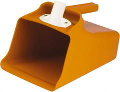 Remco - 128 oz Orange Polypropylene Flat Bottom Scoop - 8.7" Wide x 7.3" Deep Bowl, 11" OAL - Exact Tooling