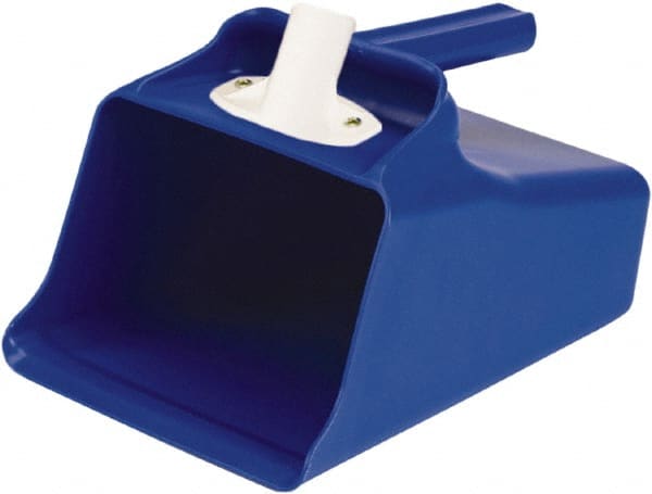 Remco - 128 oz Blue Polypropylene Flat Bottom Scoop - 8.7" Wide x 7.3" Deep Bowl, 11" OAL - Exact Tooling