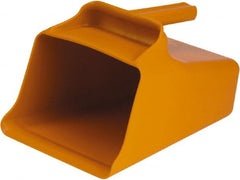 Remco - 128 oz Orange Polypropylene Flat Bottom Scoop - 8.7" Wide x 6.7" Deep Bowl, 11" OAL - Exact Tooling