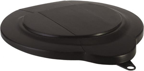 Vikan - 1.5 Gal Polypropylene Pail Lid - Black, For Use with 5696 - Exact Tooling