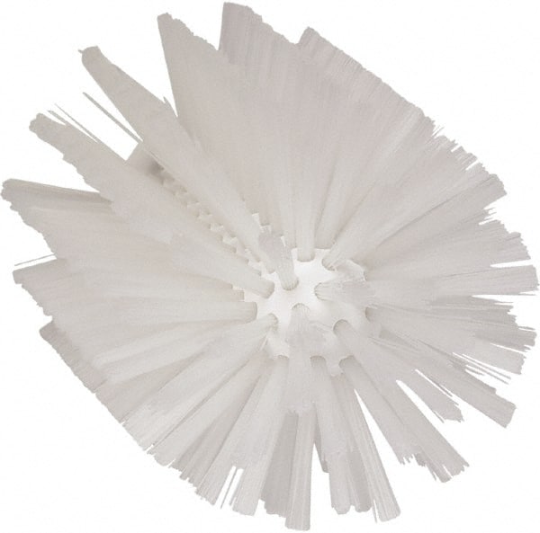 Vikan - 4" Diam Polyester Tube Brush - 6-1/2" OAL, 5-1/4" Head Length, Polypropylene Handle - Exact Tooling