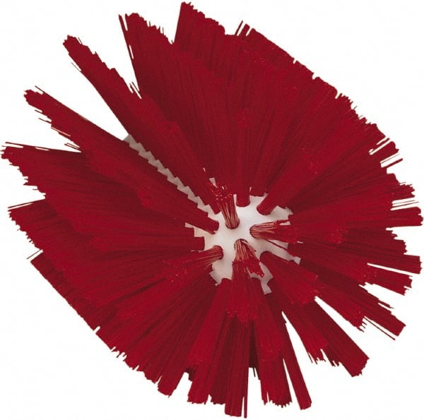 Vikan - 4" Diam Polyester Tube Brush - 6-1/2" OAL, 5-1/4" Head Length, Polypropylene Handle - Exact Tooling