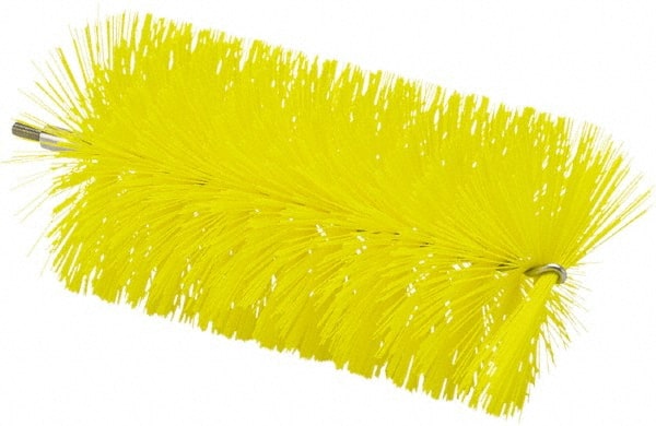 Vikan - 3-1/2" Diam Polyester Tube Brush - 7-1/2" OAL, 7" Head Length, Stainless Steel Handle - Exact Tooling