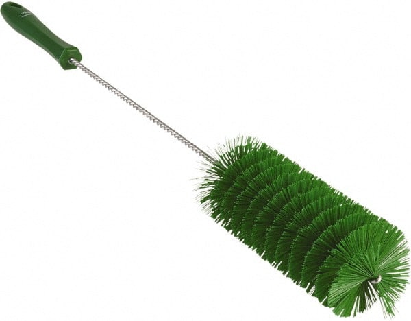 Vikan - 2-3/8" Diam Polyester Valve Brush - 19-5/8" OAL, 5-13/16" Head Length, Polypropylene & Stainless Steel Handle - Exact Tooling