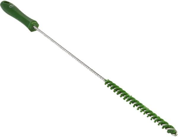 Vikan - 0.4" Diam Polyester Valve Brush - 19-5/8" OAL, 5-11/16" Head Length, Polypropylene & Stainless Steel Handle - Exact Tooling