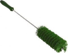 Vikan - 2" Diam Polyester Valve Brush - 19-5/8" OAL, 5-15/16" Head Length, Polypropylene & Stainless Steel Handle - Exact Tooling
