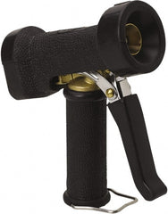 Vikan - Garden Hose Trigger Pistol Nozzle - Brass, Stainless Steel, Rubber - Exact Tooling