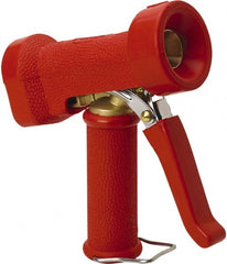 Vikan - Garden Hose Trigger Pistol Nozzle - Brass, Stainless Steel, Rubber - Exact Tooling