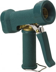 Vikan - Garden Hose Trigger Pistol Nozzle - Brass, Stainless Steel, Rubber - Exact Tooling