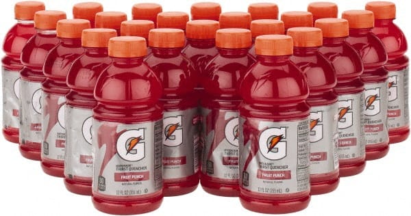 Gatorade - 12 oz Bottle Fruit Punch Activity Drink - Ready-to-Drink - Exact Tooling