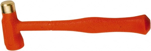 Proto - 24 oz Head 1-1/4" Face Diam Urethane Soft Face Dead Blow Hammer - 13-5/16" OAL, Urethane Handle - Exact Tooling