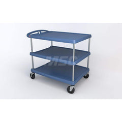 Metro - Carts; Type: Utility ; Load Capacity (Lb.): 500.000 ; Number of Shelves: 3 ; Width (Inch): 27-11/16 ; Length (Inch): 40-1/4 ; Height (Inch): 36-7/8 - Exact Tooling