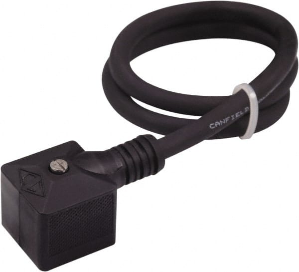 Canfield Connector - Solenoid Valve Connector/Gasket/Cord Assembly - Use with Solenoid Valves - Exact Tooling