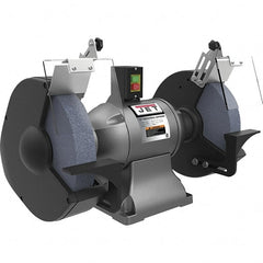 Jet - 12" Wheel Diam x 1" Wheel Width, 2 hp Grinder - 1-1/4" Arbor Hole Diam, 1 Phase, 1,720 Max RPM, 230 Volts - Exact Tooling