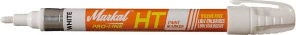 Markal - White Paint Marker - Bullet Tip - Exact Tooling