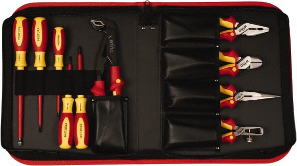 Wiha - 10 Piece Insulated Pliers Hand Tool Set - Comes in Box - Exact Tooling