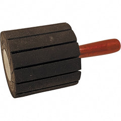 Dynabrade - 1-1/2" Wide x 1-1/2" Diam, Expander Wheel Spiral Band Drum - 1/4" Shank Diam, 10,000 RPM - Exact Tooling